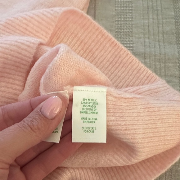 Lilly Pulitzer Blush Sweater with Metallic Embellishments - Picture 7 of 7